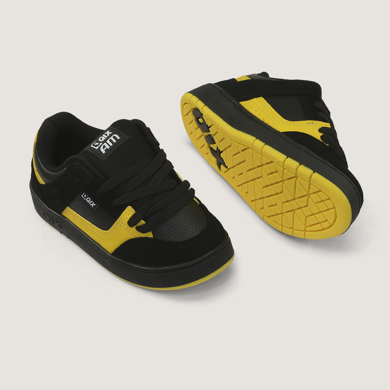 Tênis Infantil QIX AM Preto e Amarelo