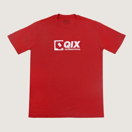 CAMISETA QIX INTERNATIONAL CASUAL T-SHIRT VERMELHA
