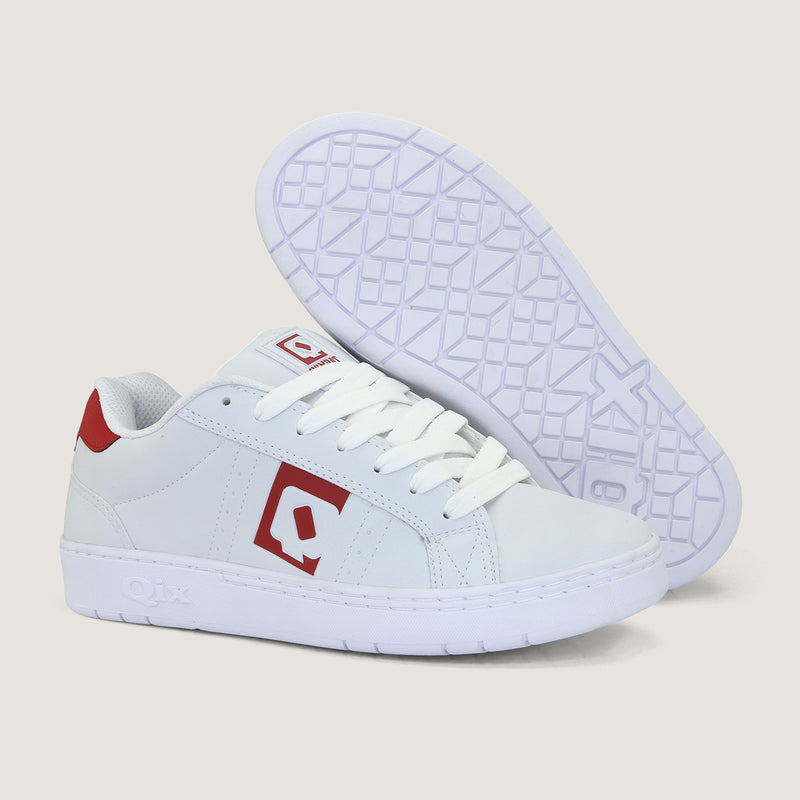Tênis Qix Combat Slim Branco e Vermelho