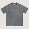 CAMISETA QIX OVERSIZED SÃO JORGE PRETO ESTONADO