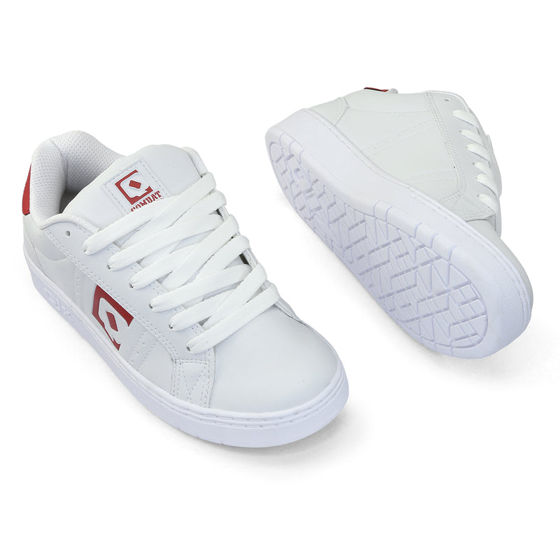 Tênis Qix Combat Slim Branco e Vermelho