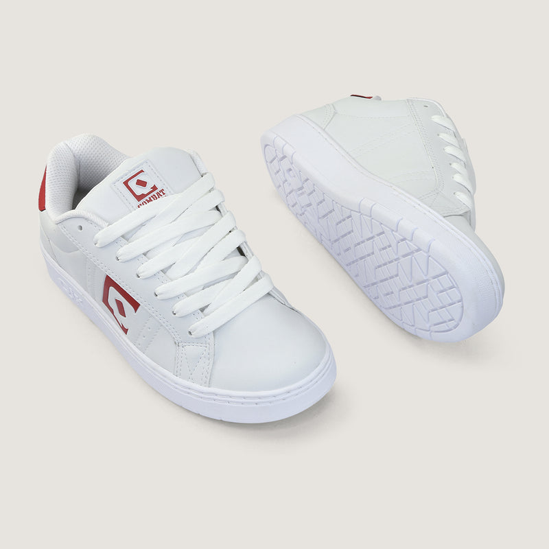 Tênis Qix Combat Slim Branco e Vermelho