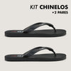 Kit Chinelos QIX Flip Preto