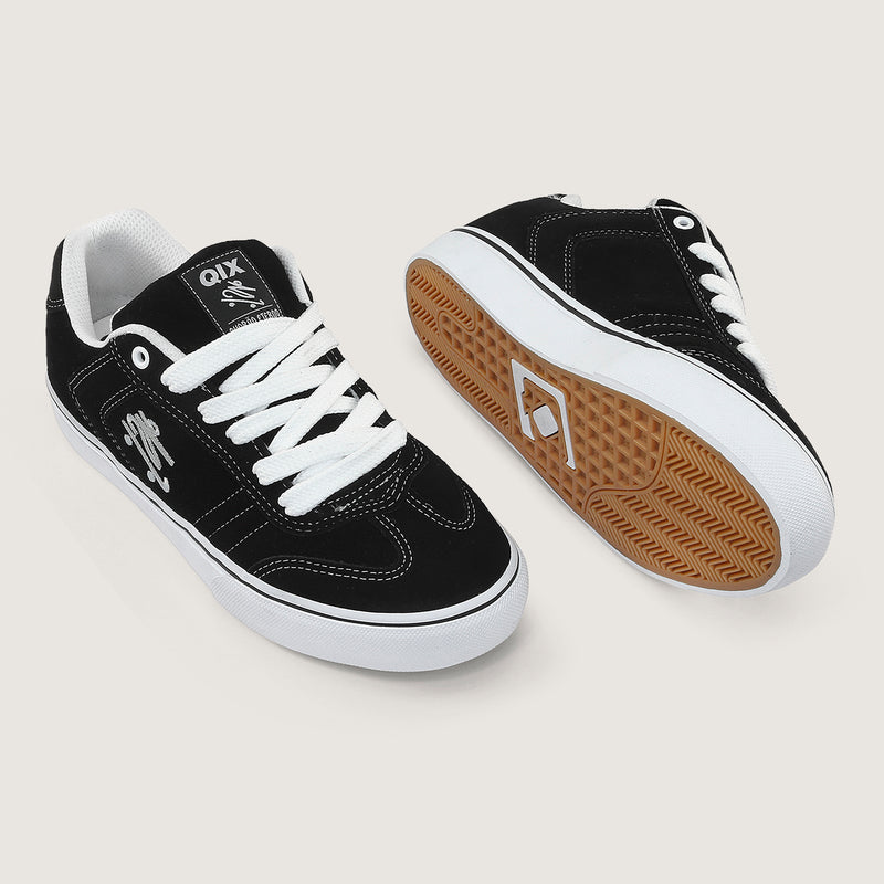 Tênis QIX Chorão Lado-B Vulk Preto e Branco