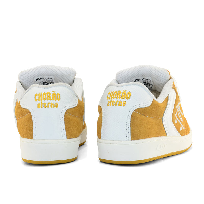 Tênis Qix Chorão Lado B - Mostarda e Branco