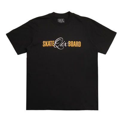 CAMISETA QIX STREET SKATE BOARD SINCE 1993 PRETA