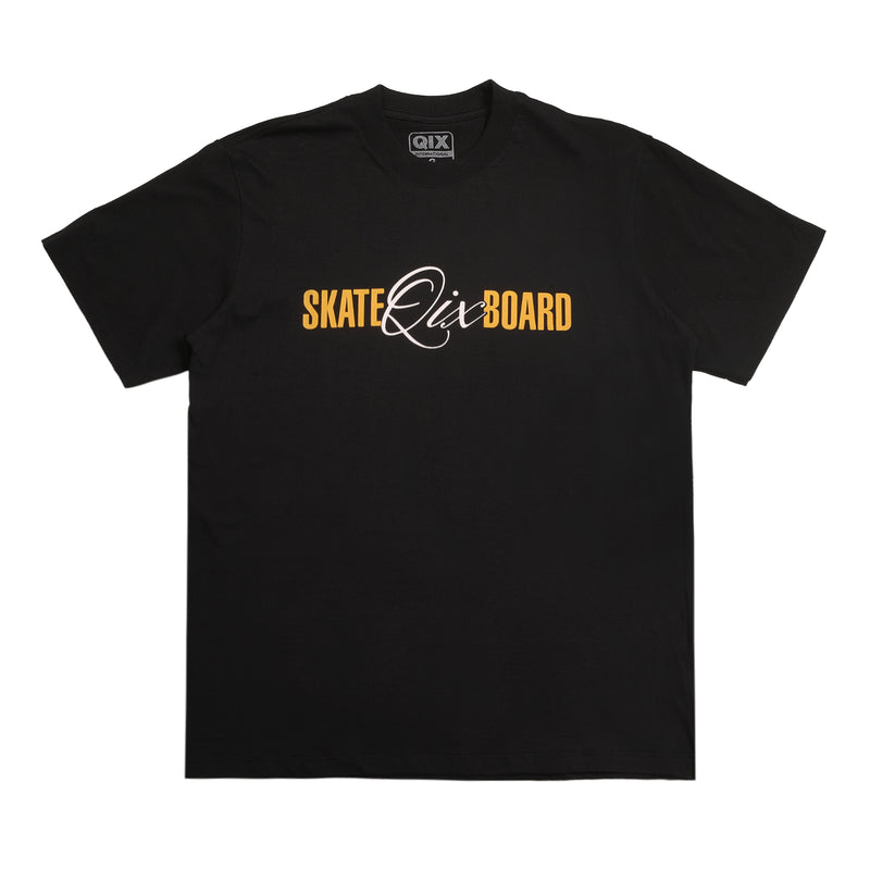 CAMISETA QIX STREET SKATE BOARD SINCE 1993 PRETA
