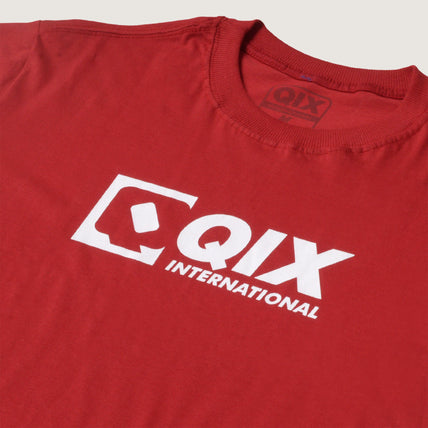 CAMISETA QIX INTERNATIONAL CASUAL T-SHIRT VERMELHA