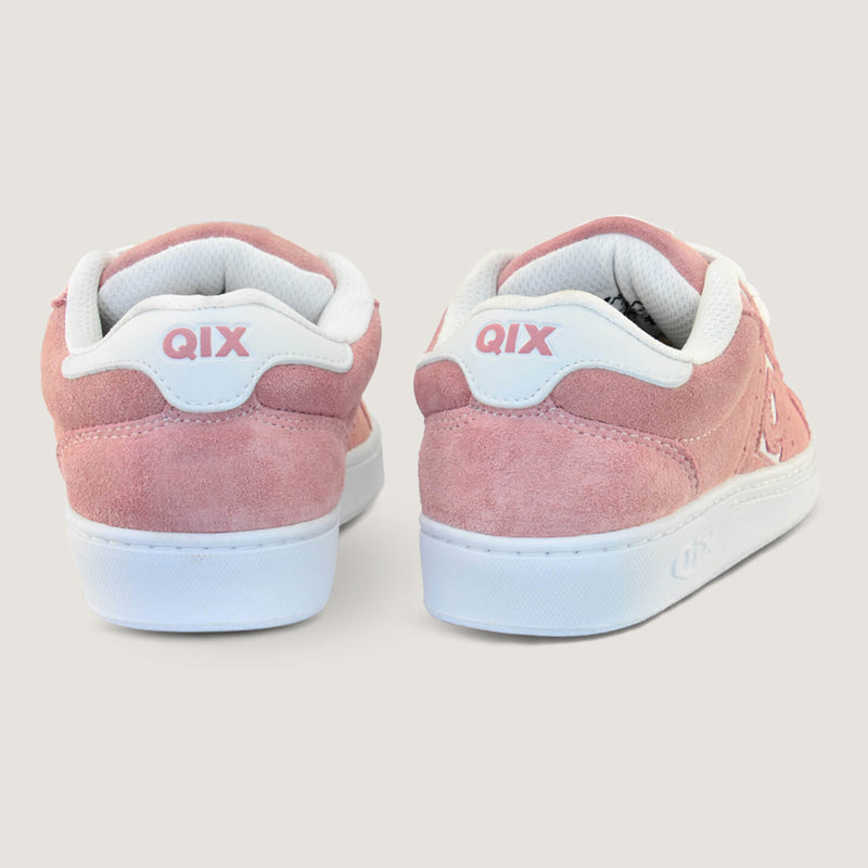 Tênis Qix Skate Combat Suede Rosê e Branco