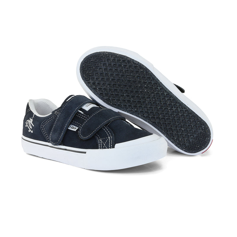 Tênis QIX Infantil Chorão Park Velcro Marinho e Branco