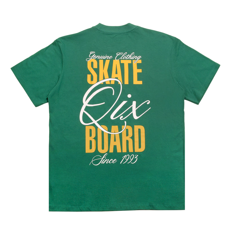 CAMISETA QIX STREET SKATE BOARD SINCE 1993 VERDE