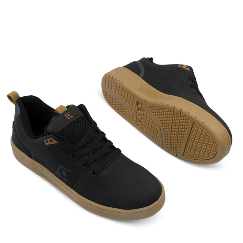 Tênis Qix Smash Preto e Chumbo Natural