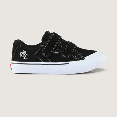 Tênis QIX Infantil Chorão Park Velcro Preto e Branco