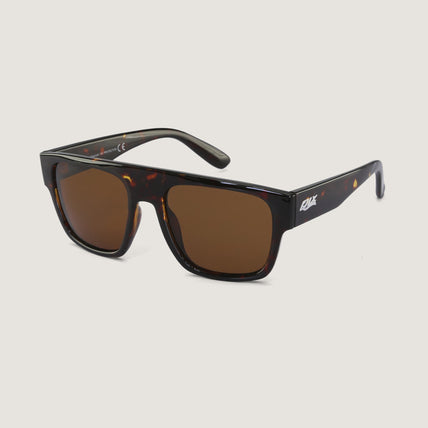 Óculos de sol unissex QIX SKATE quadrado marrom