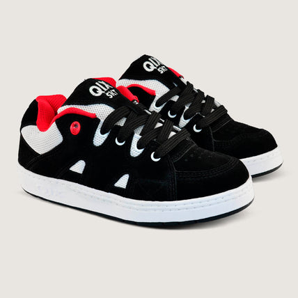 Tênis QIX Plaza 2 Preto, Branco e Vermelho