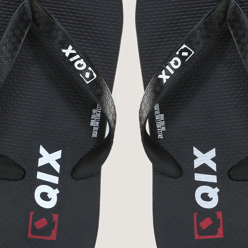 Kit Chinelos QIX Flip Preto