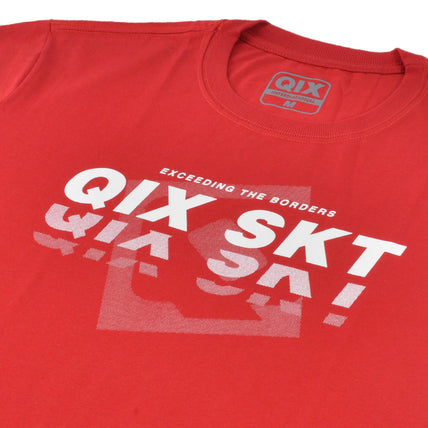 CAMISETA QIX THREE-DIMENSIONAL VERMELHA