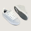 Tênis Qix Skate Combat Suede Cinza e Branco Natural