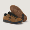 Tênis Infantil Qix Combat Suede Caramelo e Preto