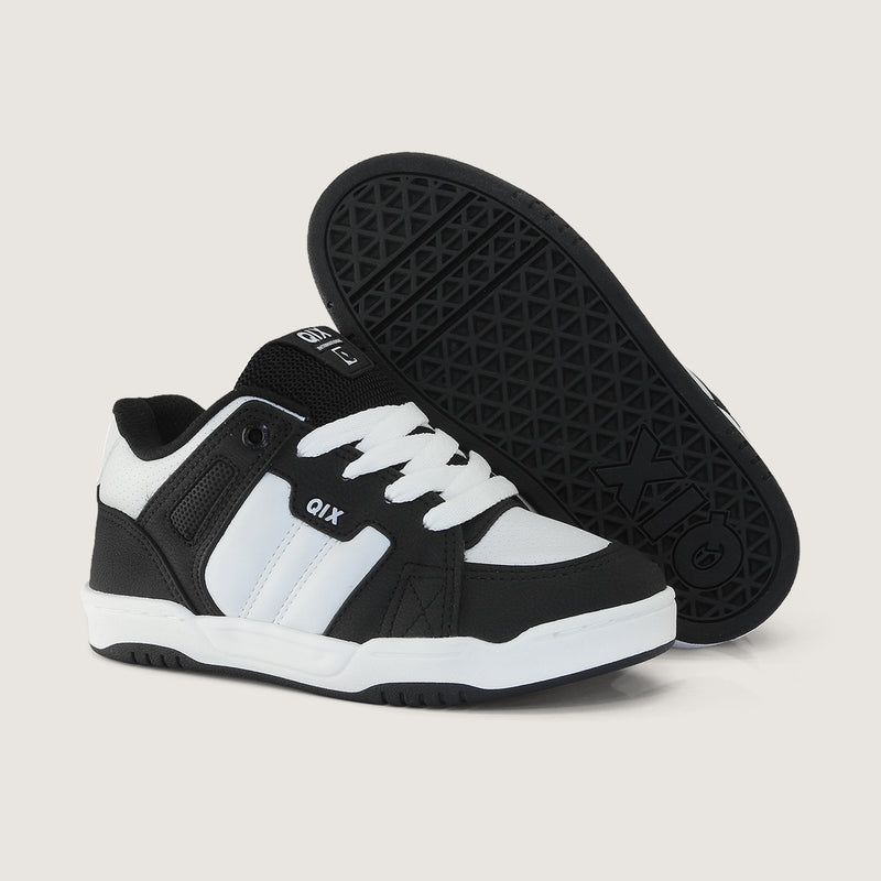 Tênis Infantil Qix Square Preto e Branco