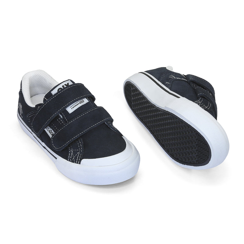 Tênis QIX Infantil Chorão Park Velcro Marinho e Branco