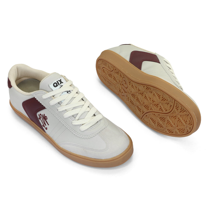 Tênis QIX Chorão Street Off White e Bordô