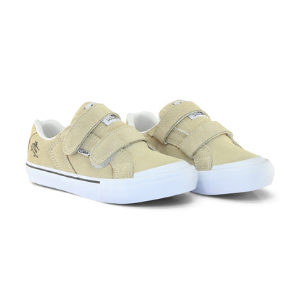 Tênis QIX Infantil Chorão Park Velcro Bege e Branco