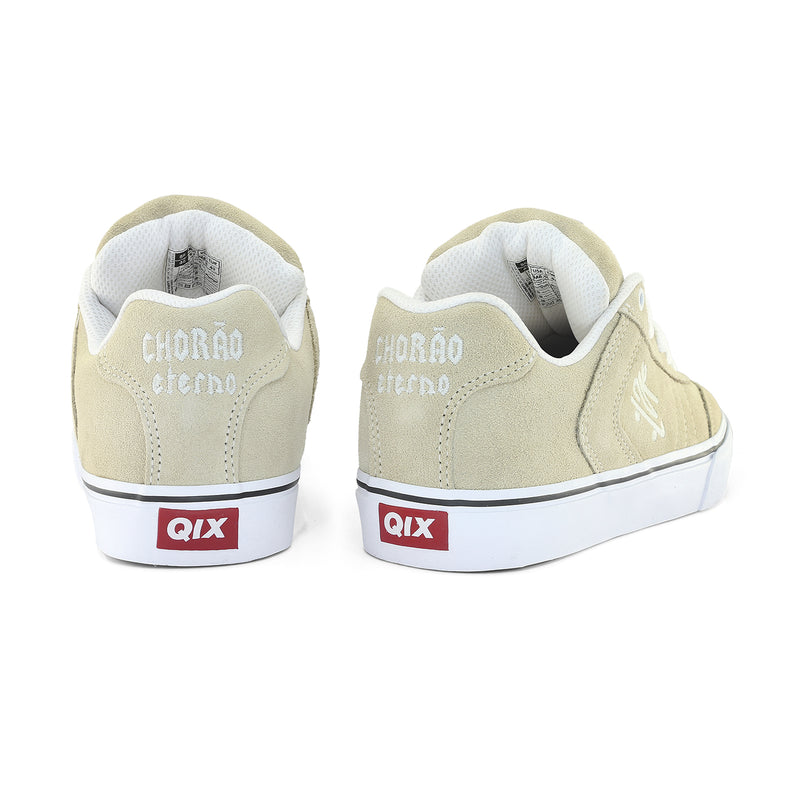 Tênis QIX Chorão Lado-B Vulk Bege e Branco
