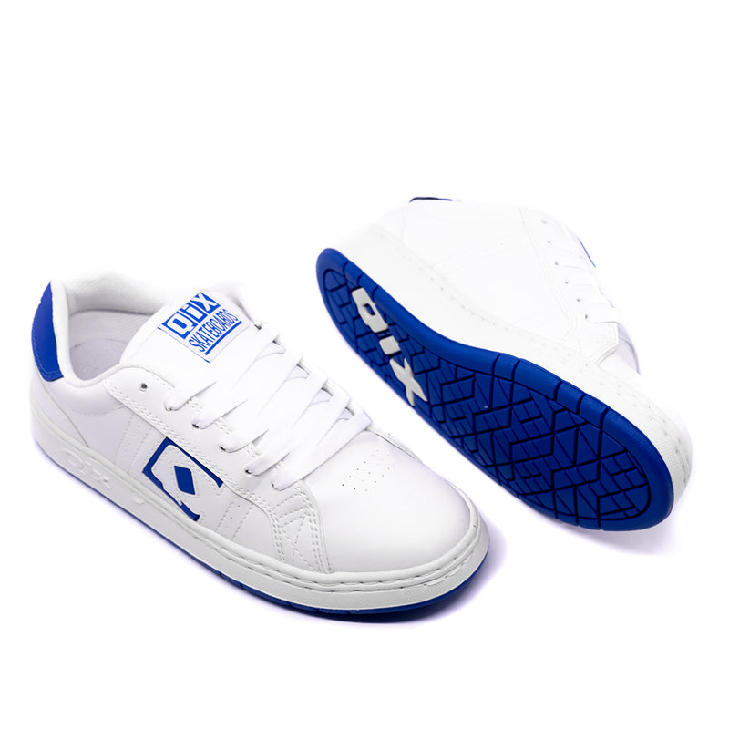 TÊNIS QIX SKATE COMBAT RETRÔ BRANCO E AZUL