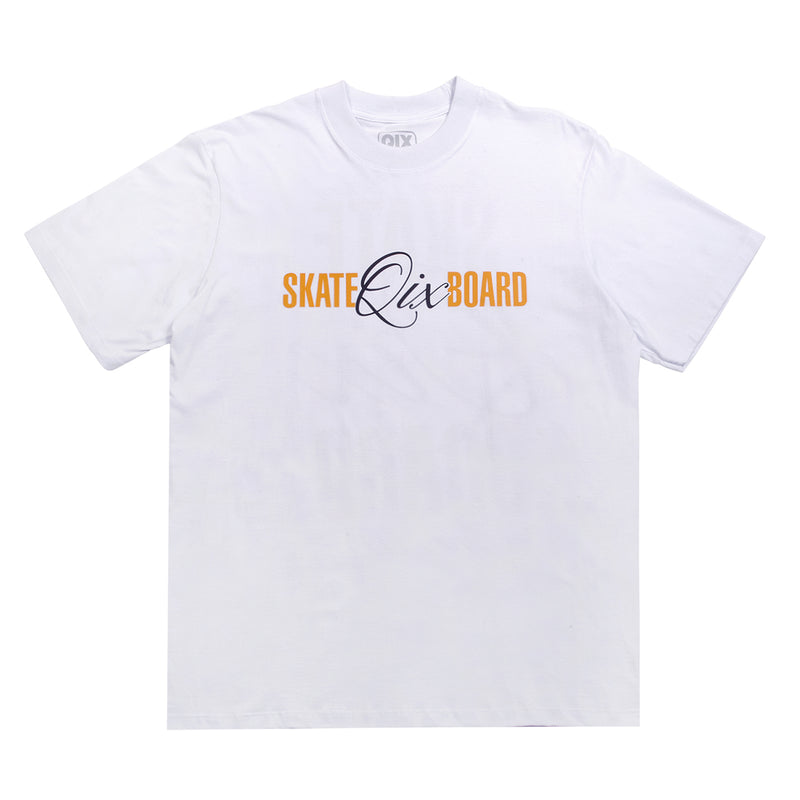 CAMISETA QIX STREET SKATE BOARD SINCE 1993 BRANCA