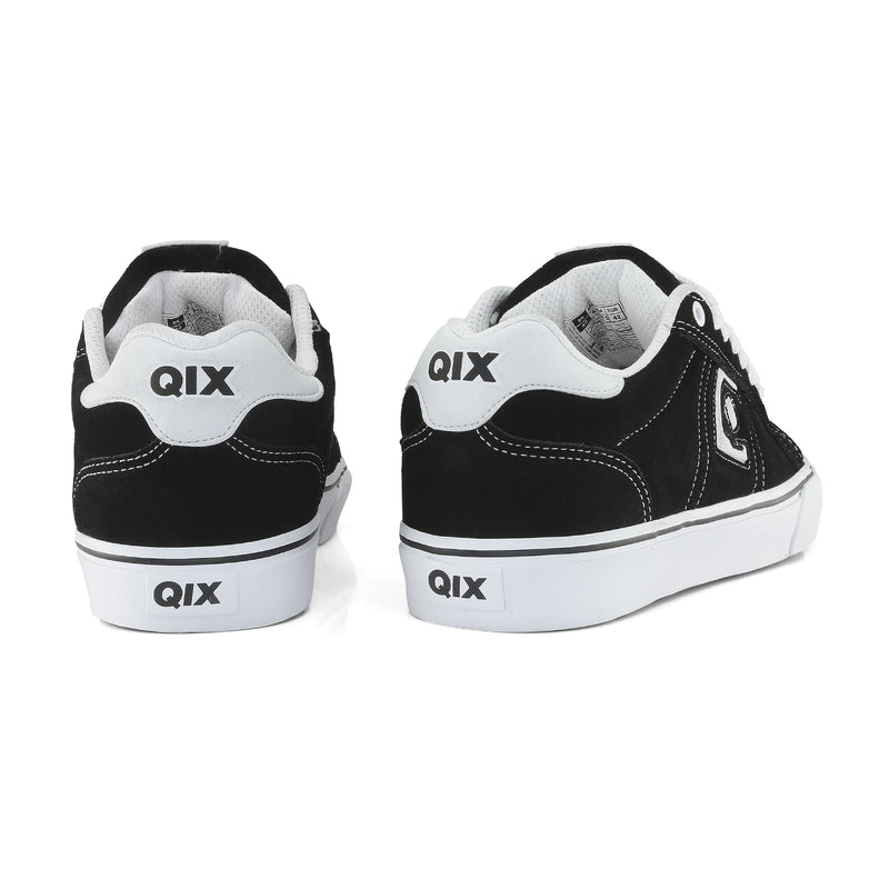 Tênis QIX Combat Suede Vulk Branco e Preto