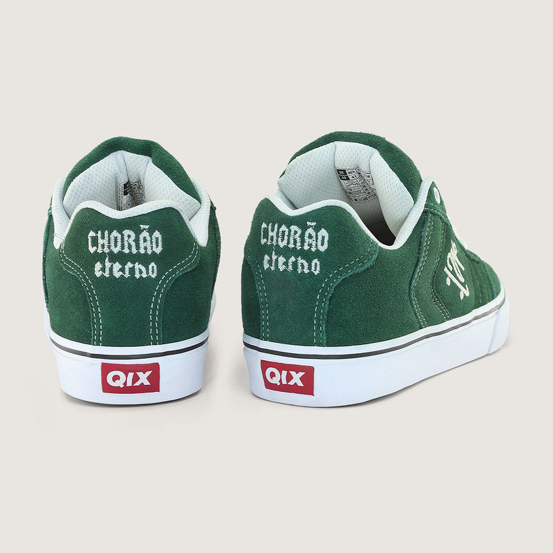 Tênis QIX Chorão Lado-B Vulk Verde e Branco