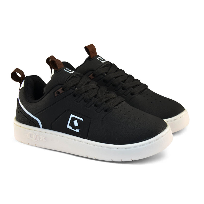 Tênis Infantil QIX Smash Preto e Branco