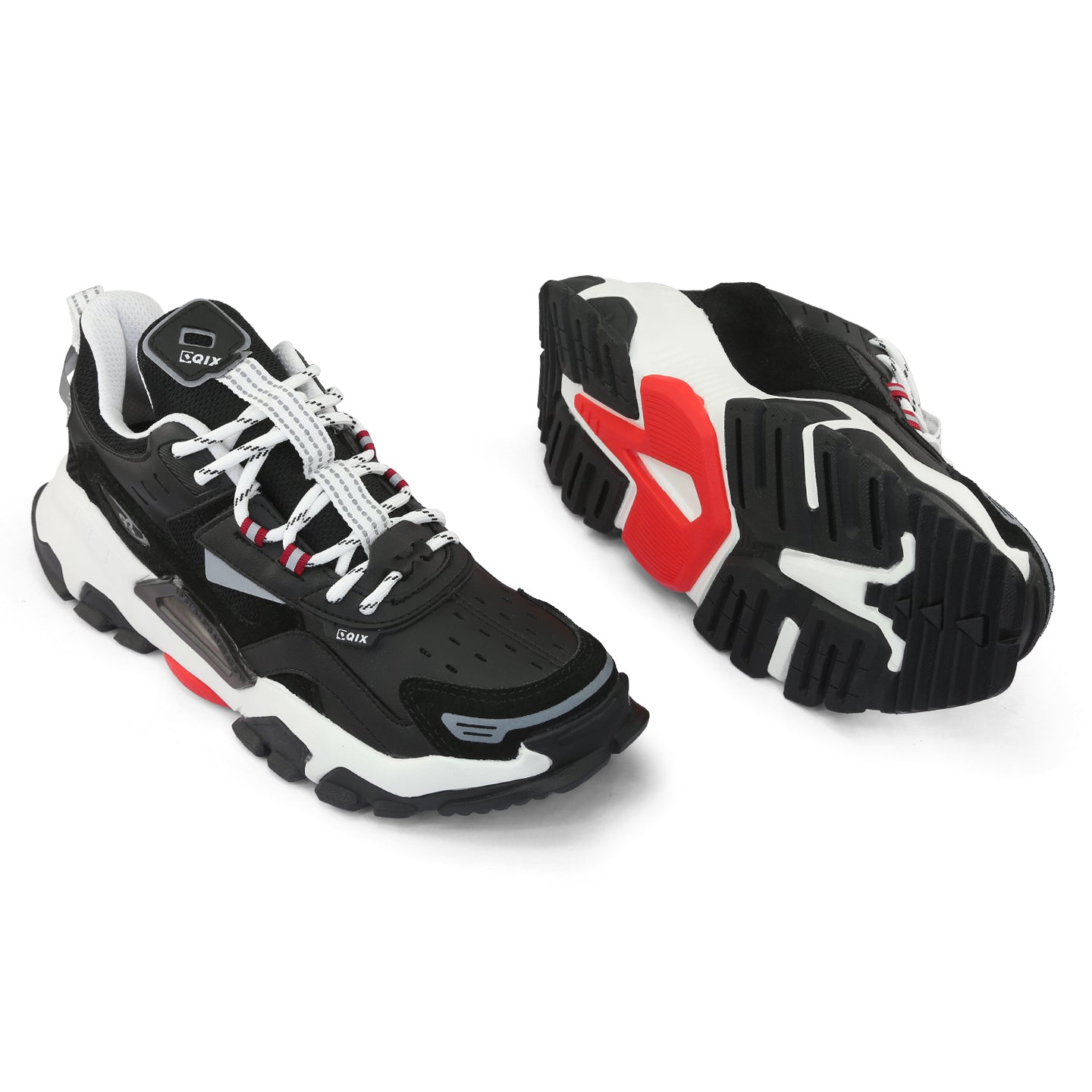 Tênis Qix Trek Urban Hiking Preto e Off White