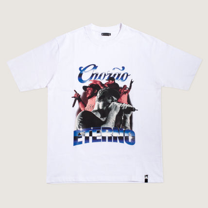Camiseta Oversized Branca Chorão Eterno