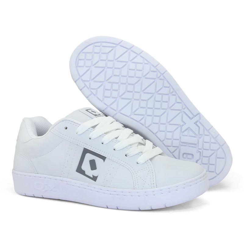 Tênis Qix Combat Slim Branco e Cinza