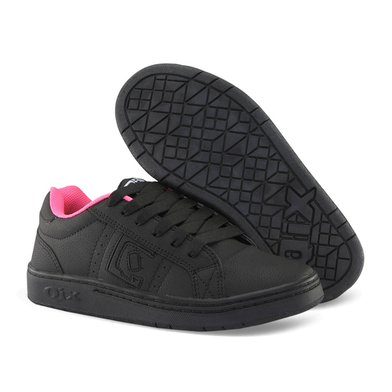 TÊNIS QIX SKATE COMBAT RETRÔ PRETO E PINK