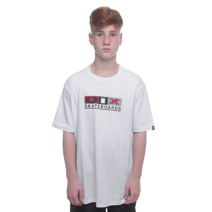 CAMISETA QIX SKATEBOARDS MONOGRAMA ORIGINAL BRANCA