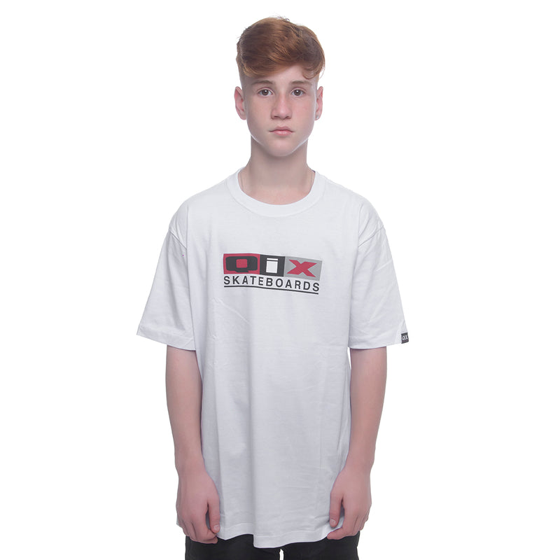 CAMISETA QIX SKATEBOARDS MONOGRAMA ORIGINAL BRANCA
