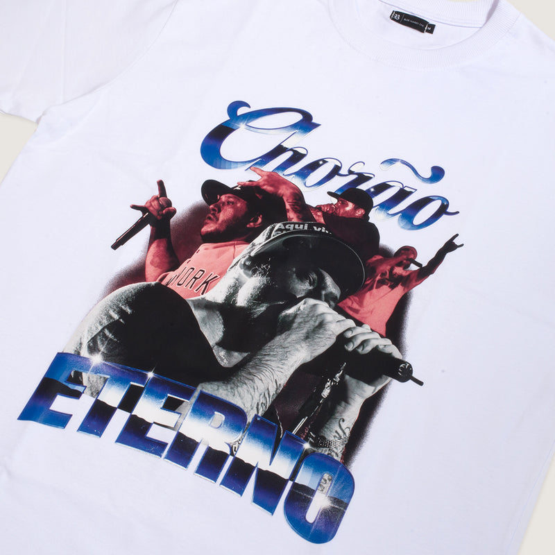 Camiseta Oversized Branca Chorão Eterno