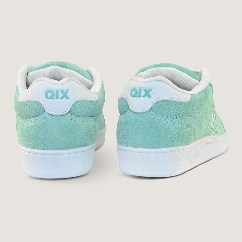 Tênis Qix Skate Combat Suede Aqua e Branco