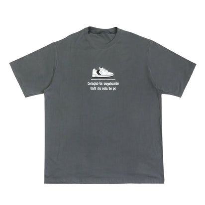 Camiseta CBJR Coração de Vagabundo Preto Lavado