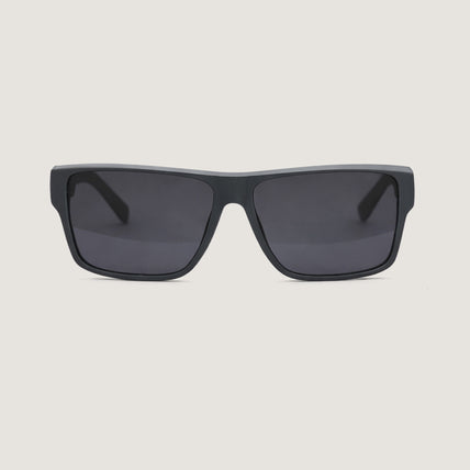 Óculos de sol unissex QIX SKATE Sport cinza e preto fosco