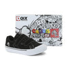 Tênis QIX Infantil Chorão Park Velcro Preto e Branco