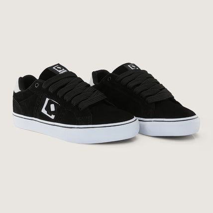 Tênis QIX Combat Suede Vulk Branco, Preto e Branco