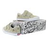 Tênis QIX Infantil Chorão Park Velcro Bege e Branco