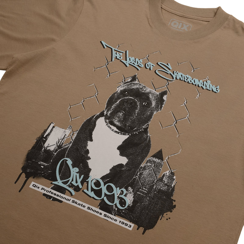 CAMISETA QIX STREET SKATE DOG AREIA