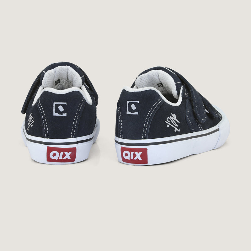 Tênis QIX Infantil Chorão Park Velcro Marinho e Branco