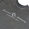 CAMISETA QIX BOX INTERNACIONAL SKATEBOARDS PRETO ESTONADO