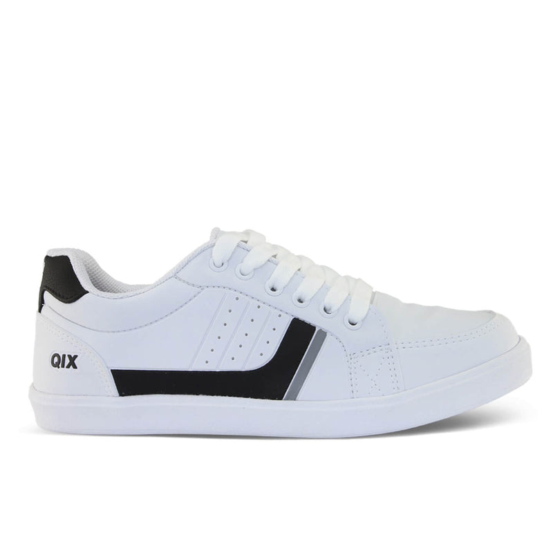 Tênis Qix Laguna Branco, Preto e Cinza